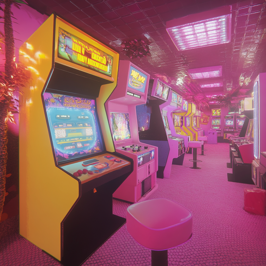 Pink arcade